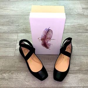 NIB Jessica Simpson Mandalaye Black Ballerina Flats